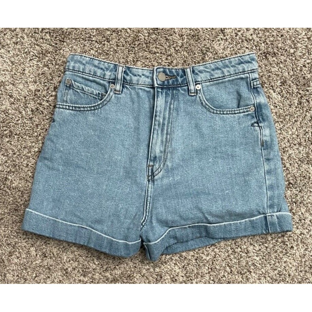 Volcom Denim‎ Shorts Cuffed Jean Shorts Women Size 27 Blue Beach